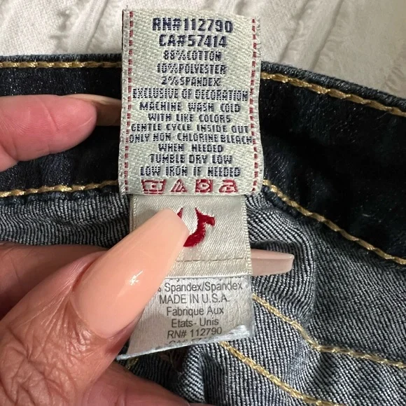 AUTHENTIC TRUE RELIGION Skinny Jeans. Size 29. Inseam 40.5. New! - Picture 10 of 11